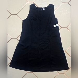 NWT Old Navy Women's Black Fit & Flare Sleeveless Midi Tank Dress Scoop Neck XXL